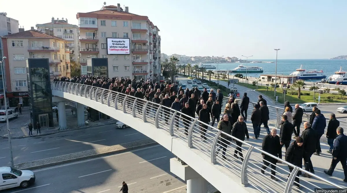 Karşıyaka'da 10 dakikalık yürüme mesafesi 1 dakikaya düşüyor