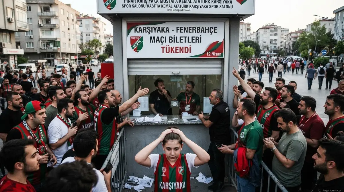Karşıyaka'da Fenerbahçe Maçı Biletleri Satışa Çıktığı An Bitti