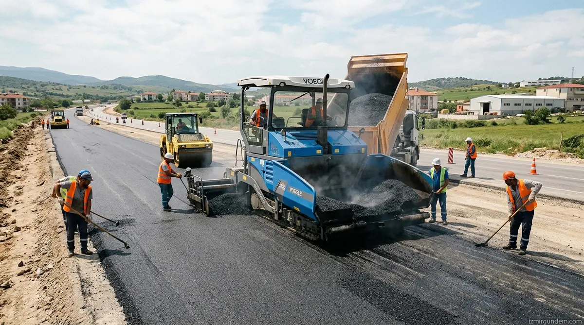 Kemalpaşa'da 4 Bin Tonluk Asfalt Seferberliği