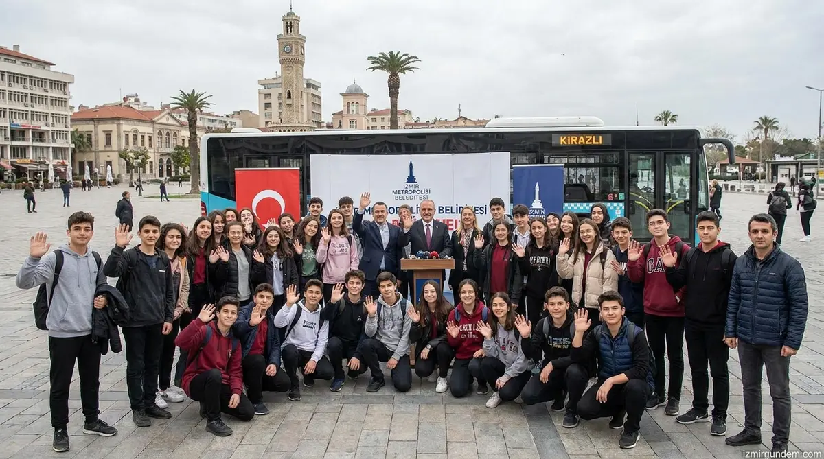Kirazlı 30 öğrenciye Büyükşehir'den unutulmaz veda
