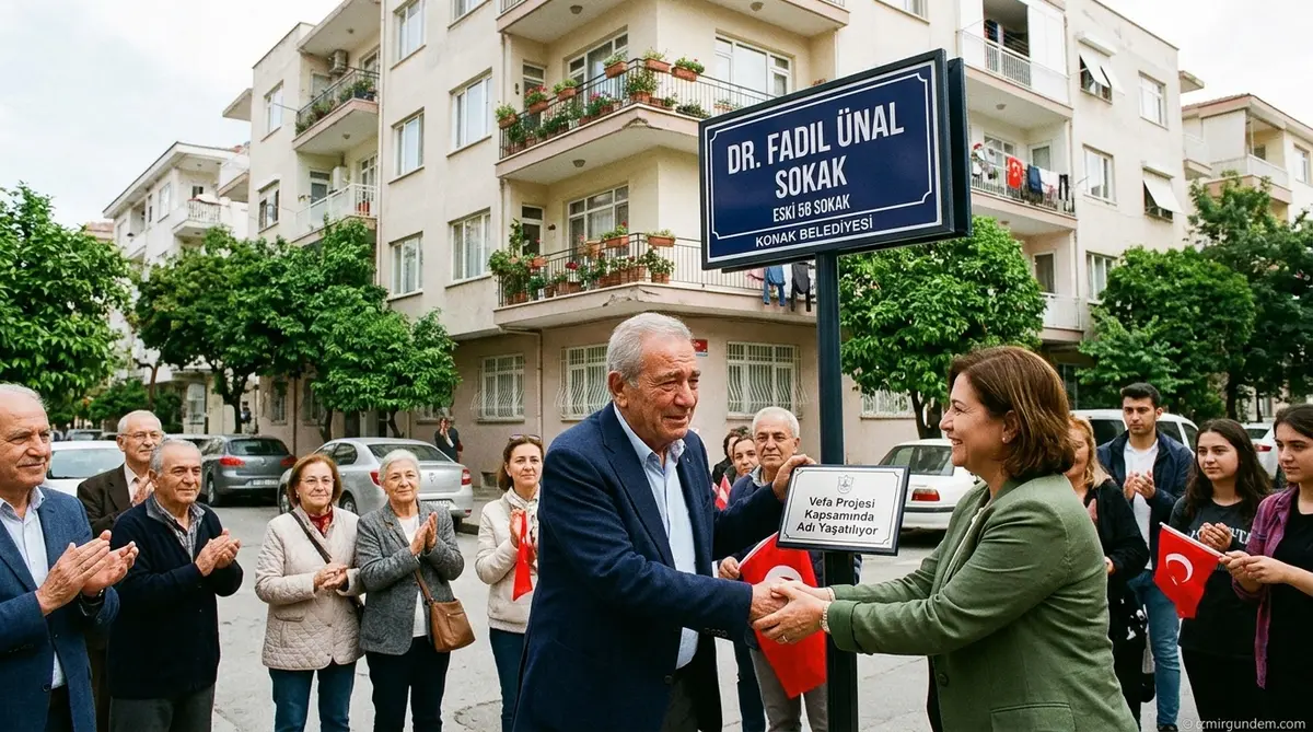 Konak Güzelyalı’da Vefa: Dr. Fadıl Ünal’ın Adı 56 Sokak’ta Yaşayacak