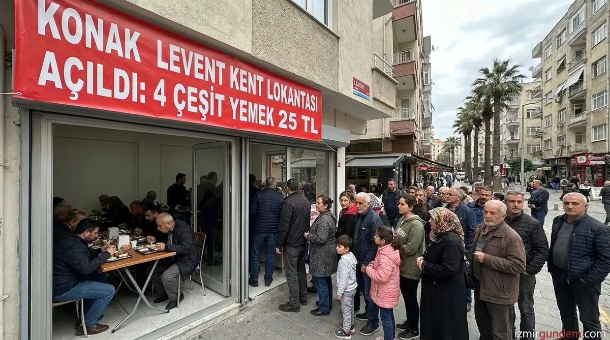 Konak Levent Kent Lokantası Açıldı: 4 Çeşit Yemek 25 TL