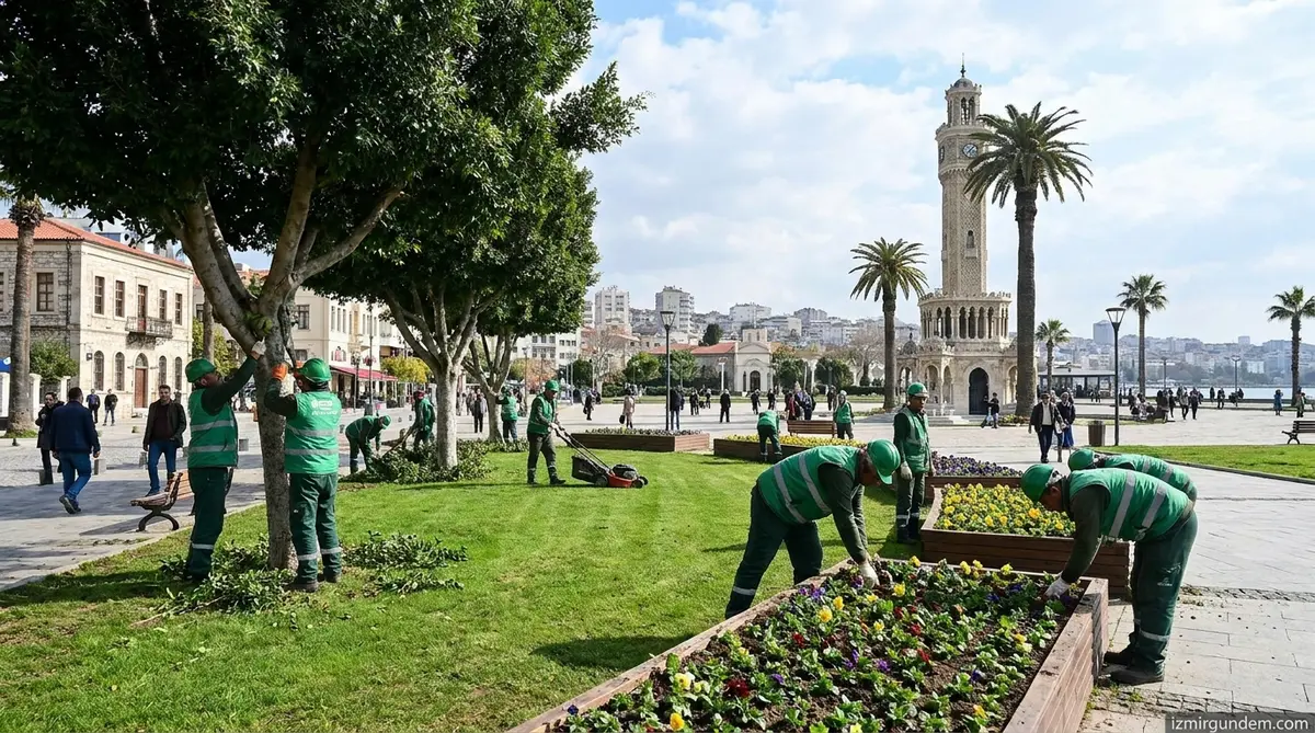 Konak Parklarında Bakım Seferberliği Başladı
