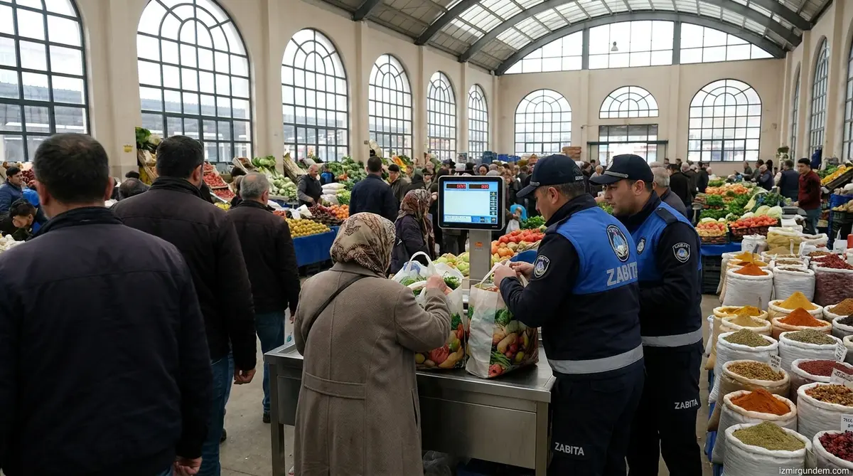 Konak Pazarlarında Eksik Tartıya Zabıta Engeli