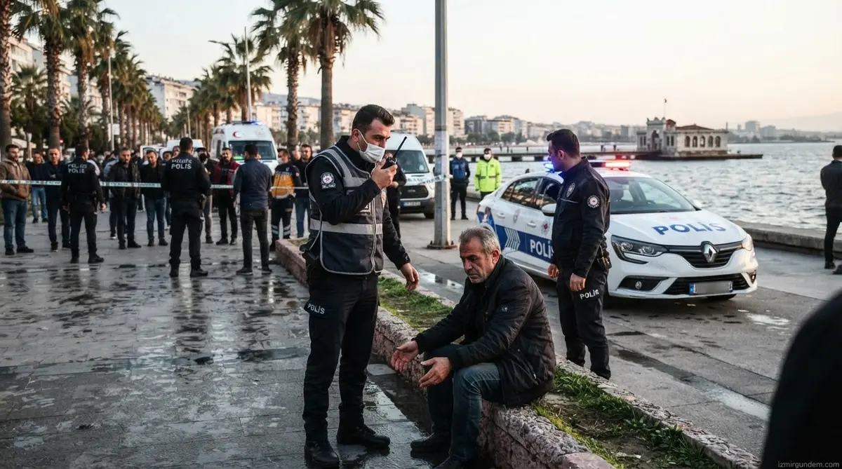 Konak Sahili'nde Kavga: Şüpheli Güney D.'nin Kulağını Isırarak Kopardı
