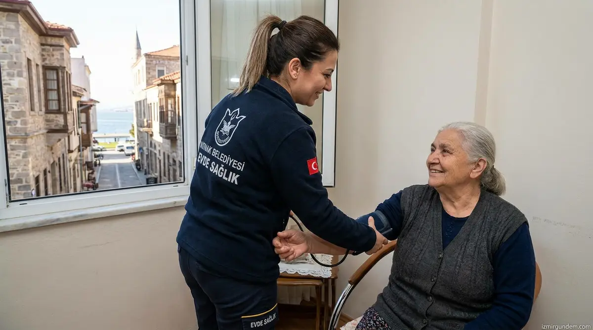Konak'ta Ücretsiz Evde Sağlık Hizmeti Başladı