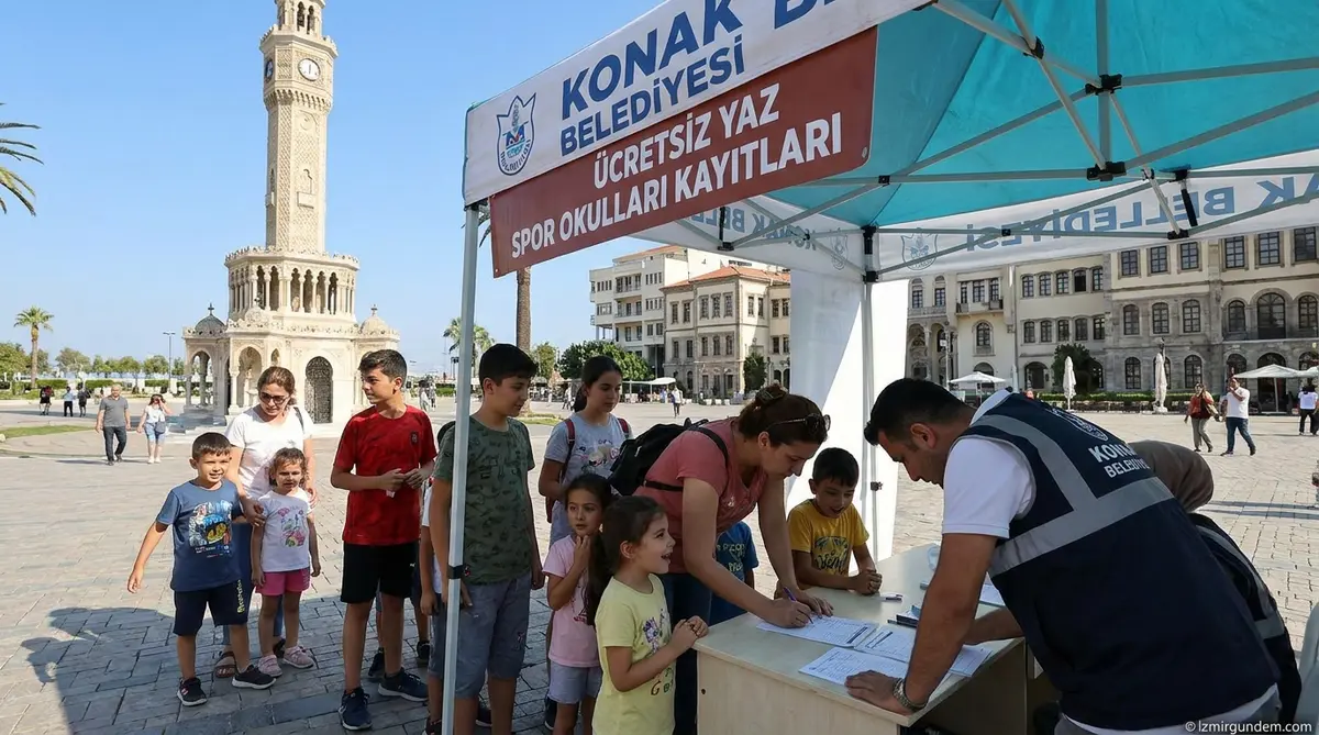 Konak'ta Ücretsiz Yaz Spor Okulları Kayıtları Başladı