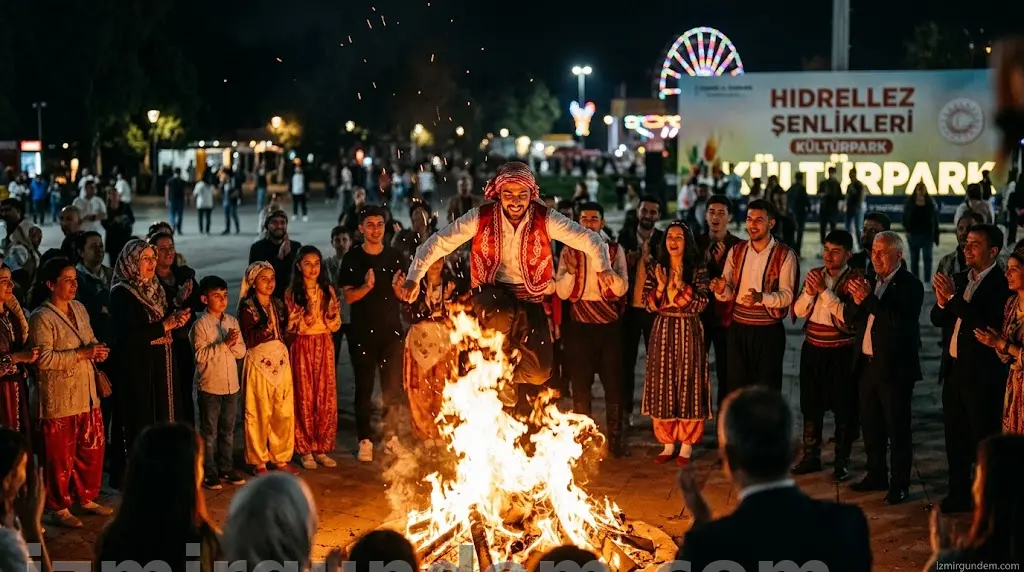 Kültürpark'ta Hıdırellez Ateşi İzmir'i Sardı