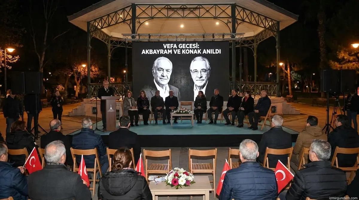 Kültürpark'ta Vefa Gecesi: Akbayram ve Konak Anıldı