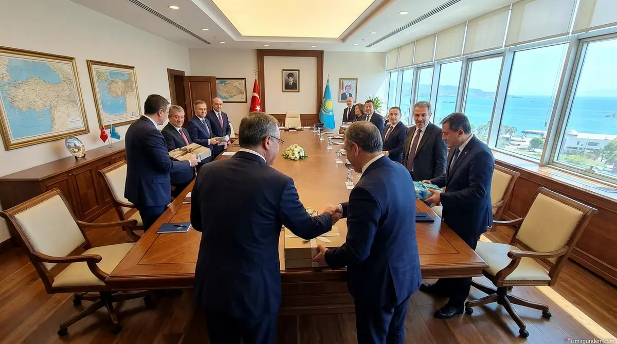 Manisa Heyeti Kazakistan'da: Ural Şehri ile İş Birliği Köprüsü Kuruldu