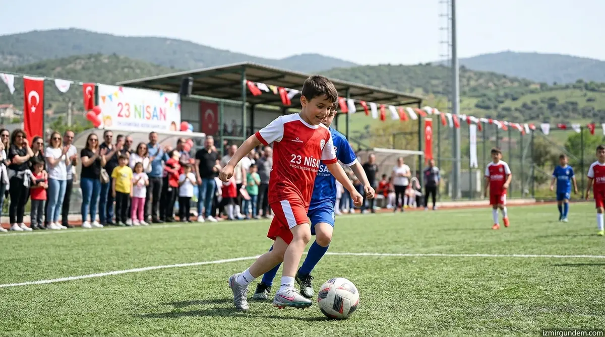 Menderes'te 23 Nisan Coşkusu Sahaya İniyor: Minik Kramponlar Buluşuyor
