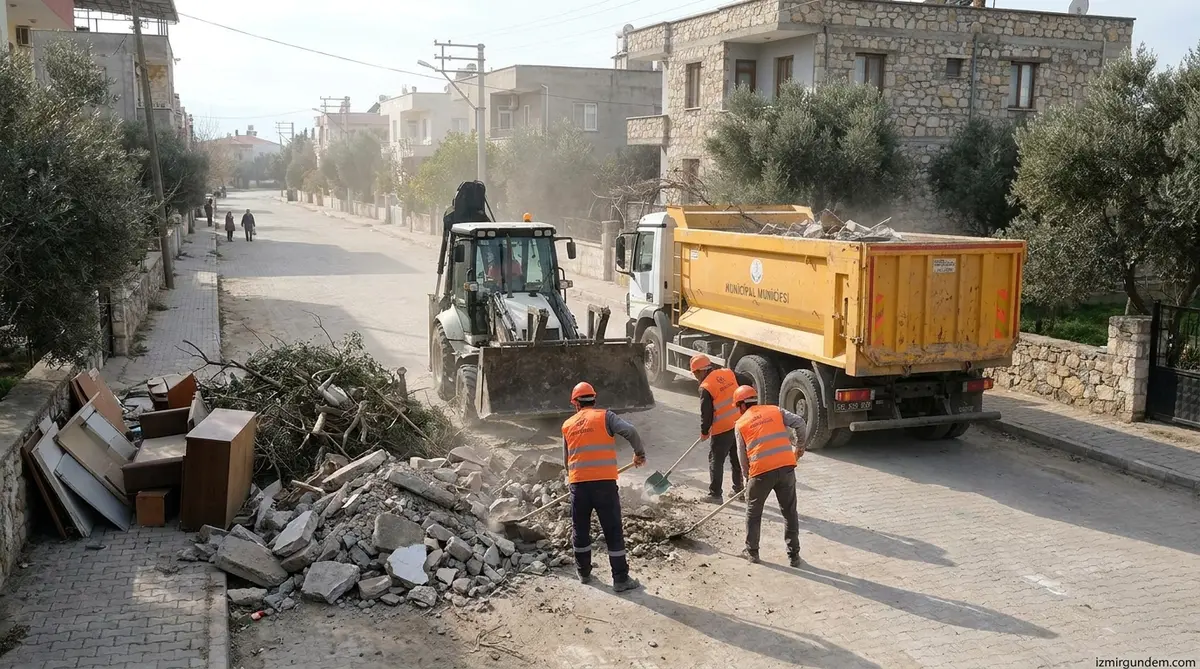 Menderes'te 44 Mahallede Moloz ve Bahçe Atığı Seferberliği