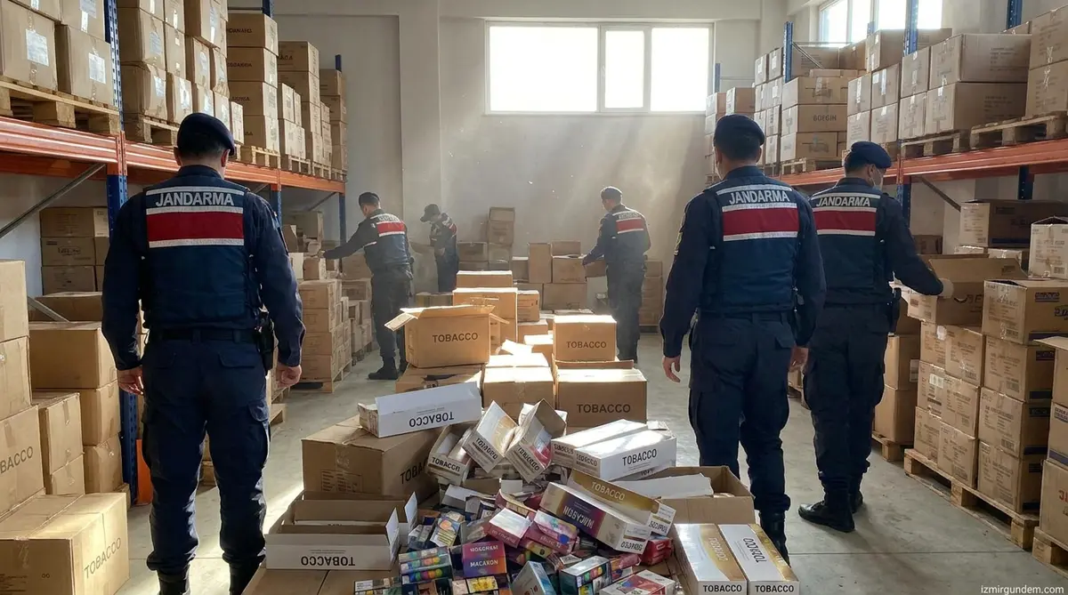 Menderes'te Kaçak Tütün Operasyonu: 90 Bin Makaron Ele Geçirildi