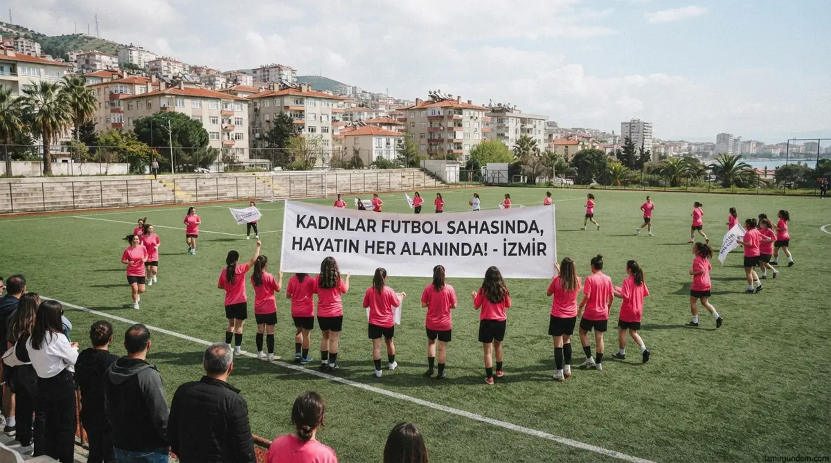 Menderes'te Pembe Saha: Kadınlar Kansere Karşı Maç Yaptı
