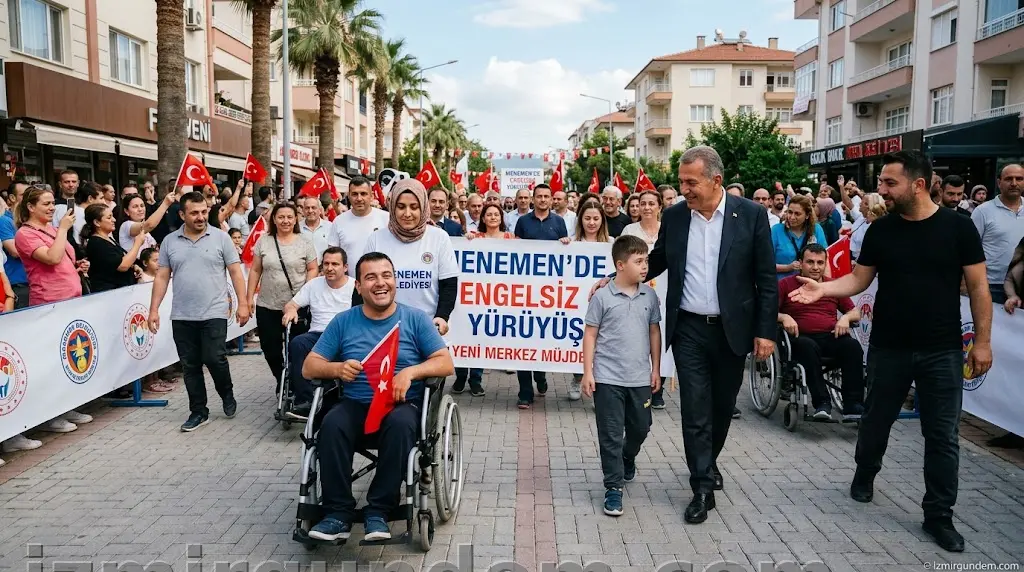 Menemen'de Engelsiz Yürüyüş: Yeni Merkez Müjdesi