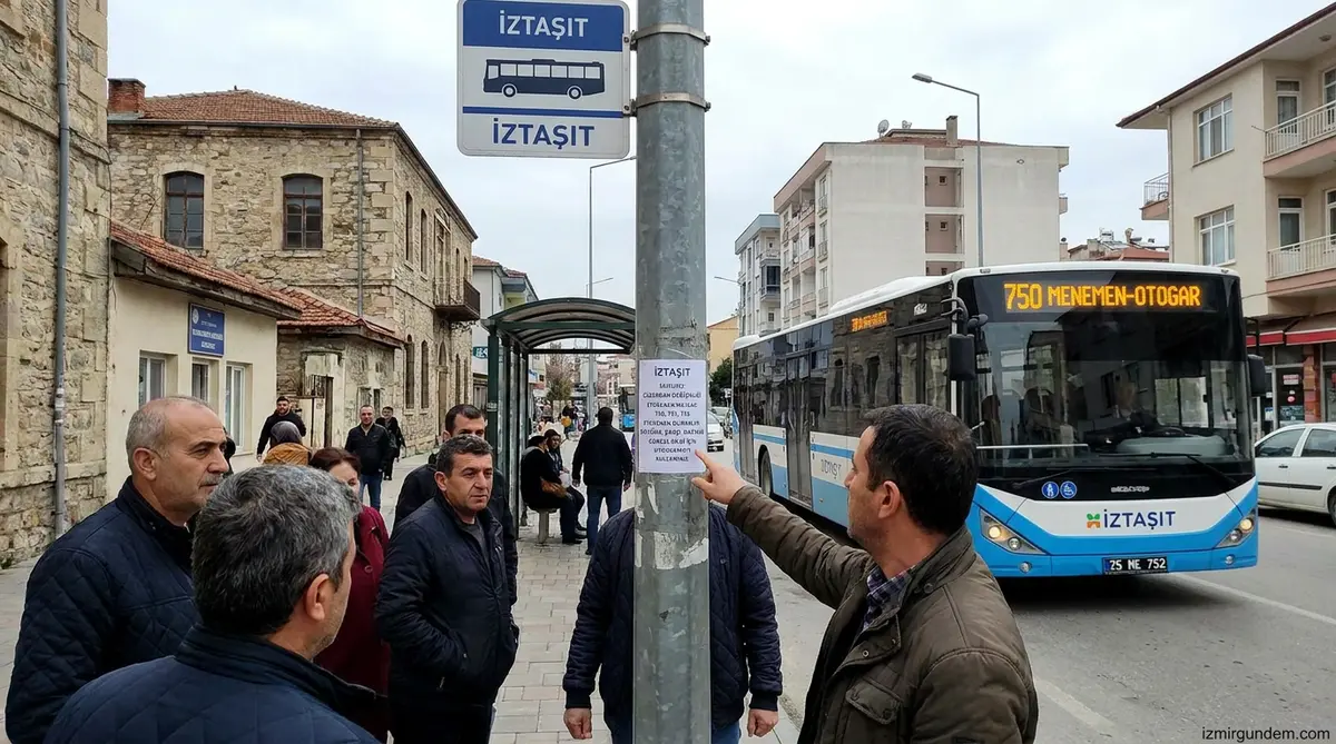 Menemen'de İZTAŞIT Güzergahları Değişti: 3 Hat ve 3 Durak Etkilendi