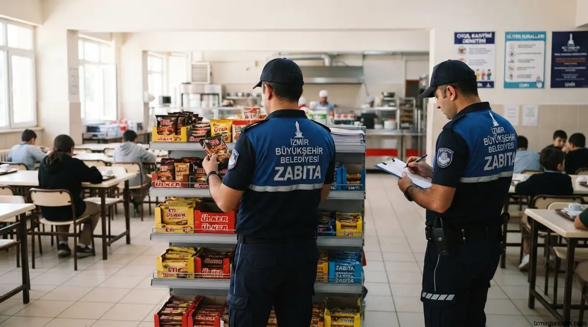 Menemen'de Okul Kantinlerine Sıkı Denetim: Yasaklı Ürün Avı