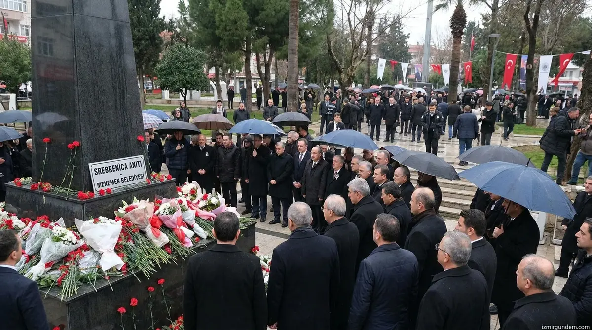 Menemen'de Srebrenitsa Soykırımı kurbanları anıldı