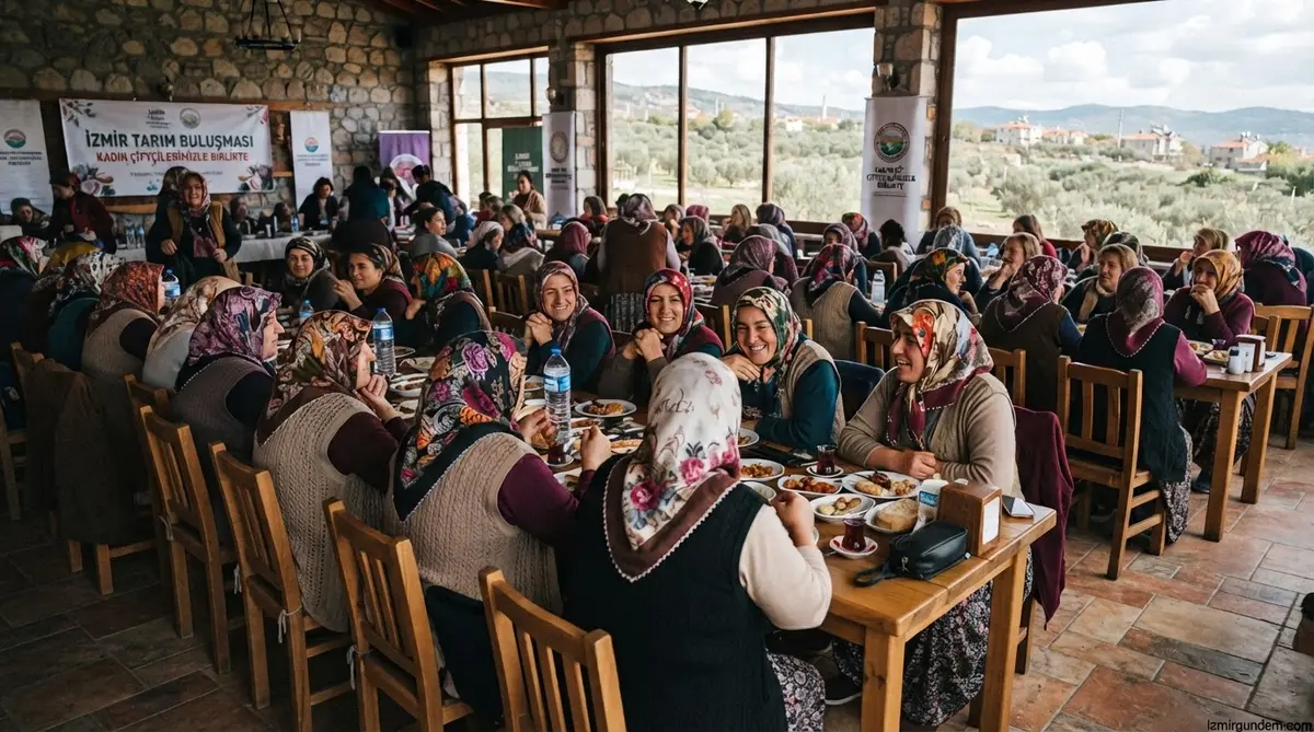 Menemen'de üretici kadınlar Dünya Çiftçi Kadınlar Günü'nde buluştu