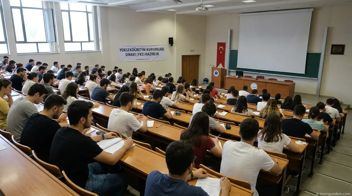 Menemenli Gençler YKS Öncesi Üniversite Amfisinde...
