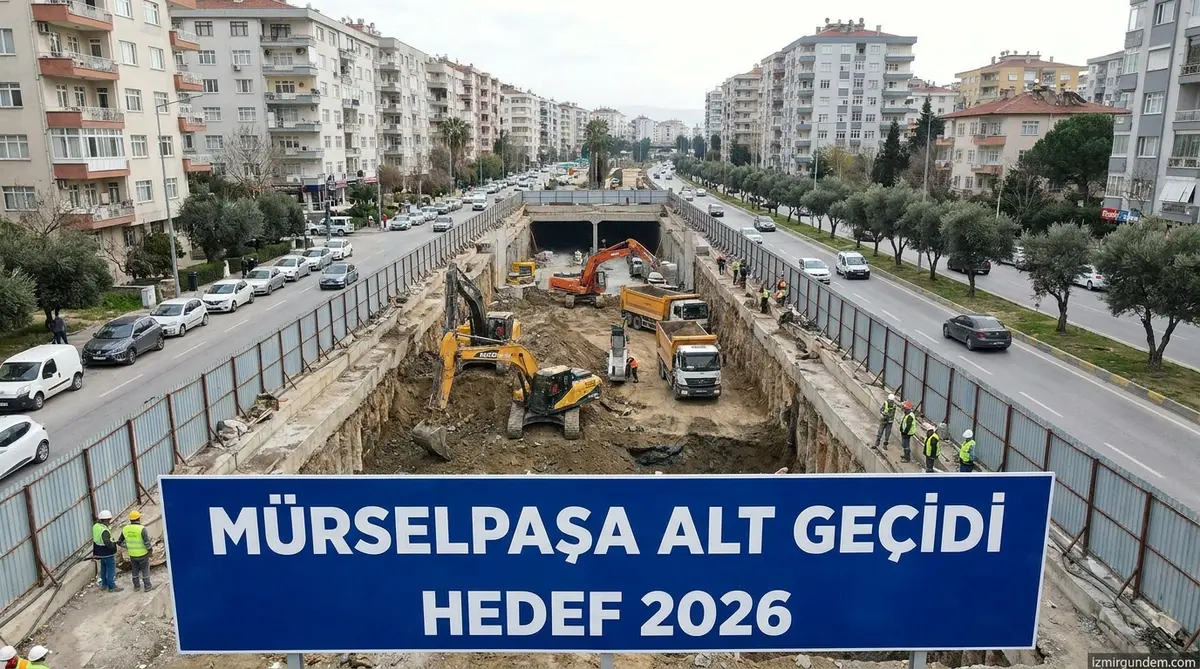 Mürselpaşa Alt Geçidi'nde Gövde Kazısı Başladı: Hedef 2026