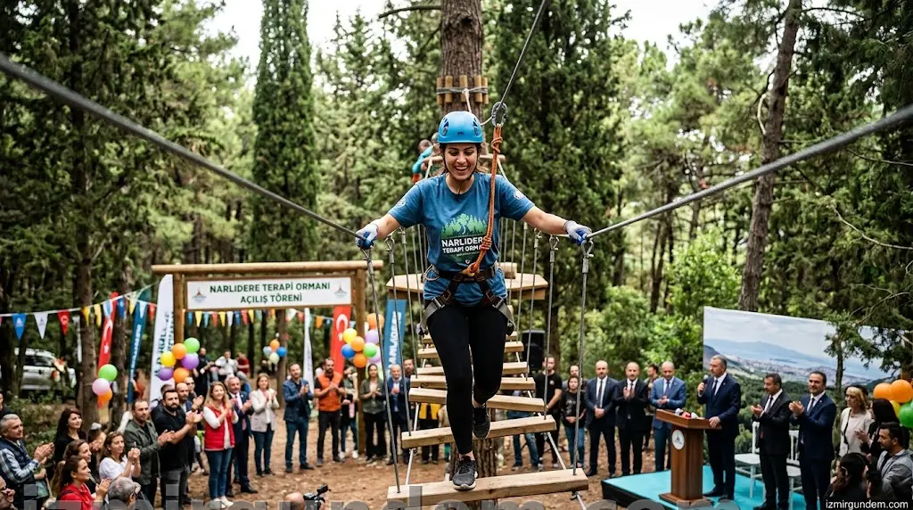 Narlıdere Terapi Ormanı'nda Adrenalin Dolu Açılış