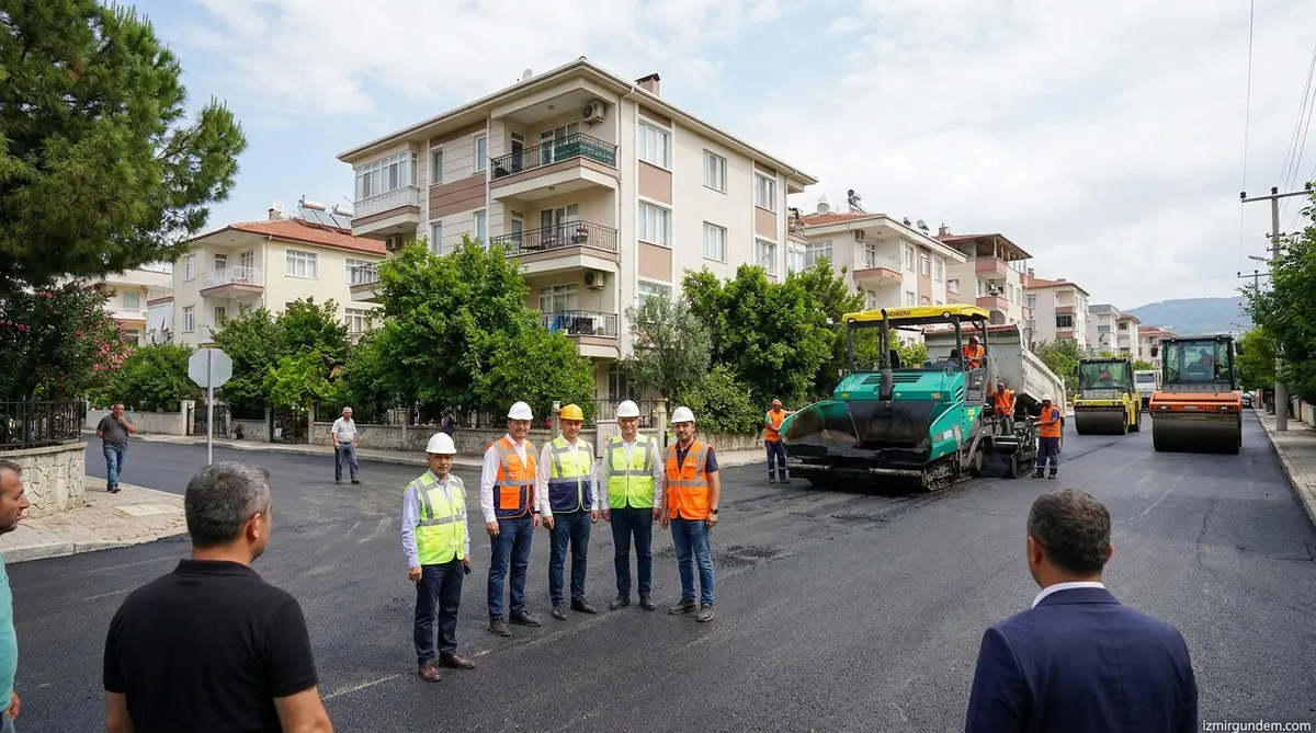 Narlıdere'de Asfalt Seferberliği: 3 Kritik Güzergah Yenilendi