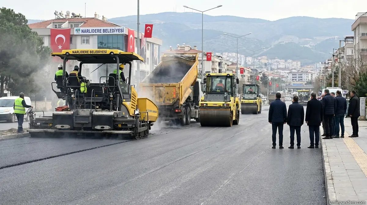 Narlıdere'de Asfalt Seferberliği: İki Ana Arter...