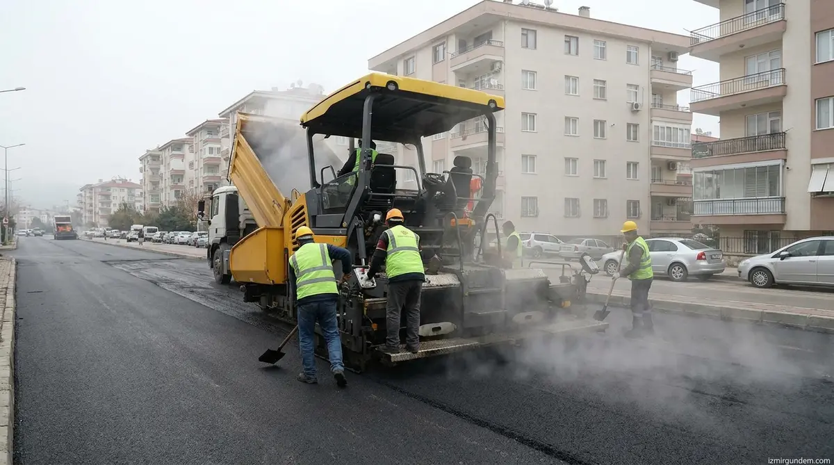 Narlıdere'de Asfalt Seferberliği: Yollar Yenileniyor