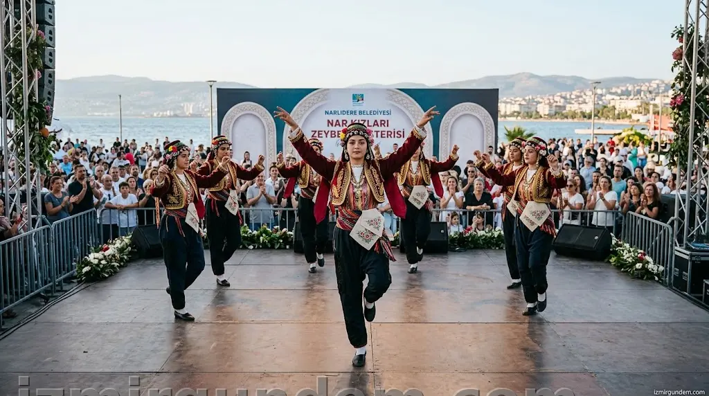 Narlıdere’nin Nar Kızları Zeybekle Sahneye Çıktı