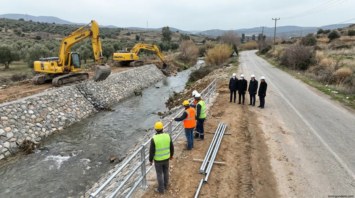 Seferihisar Karakoç Deresi'nde Sel Mesaisi: İBB...