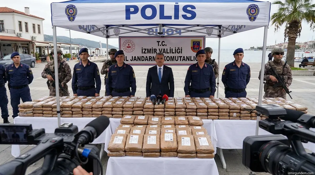 Seferihisar’da Dev Operasyon: 764 Kilo Skunk Ele...