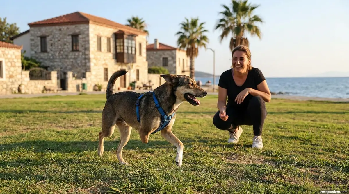 Seferihisarlı Yaman'ın Azmi: Üç Bacağıyla Yeni Hayatına Uçuyor