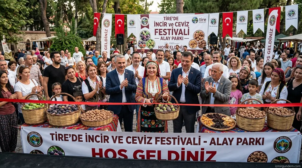 Tire'de İncir ve Ceviz Festivali: Alay Parkı'nda Renkli Açılış
