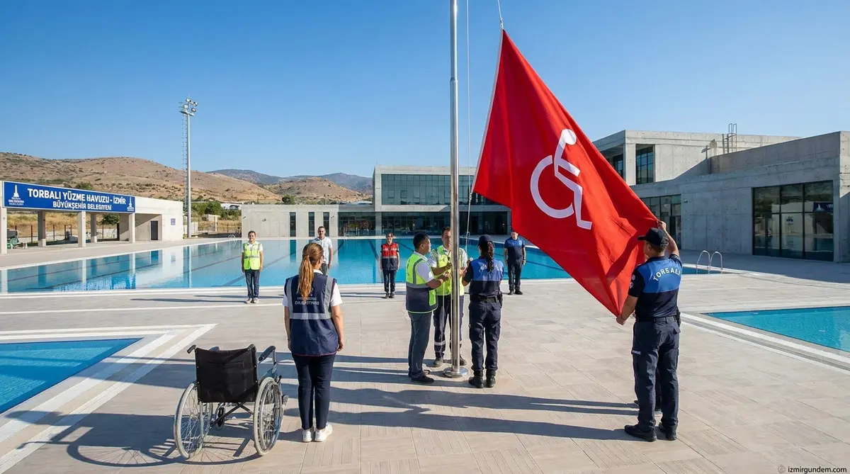 Torbalı Aquapolis Yüzme Havuzu Kırmızı Bayrak Aldı