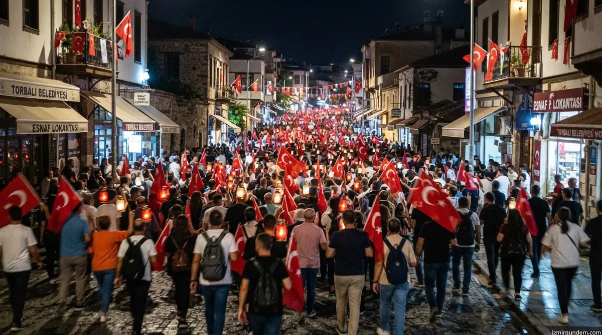 Torbalı'da 29 Ekim Coşkusu: Fener Alayı ve Tual Konseri
