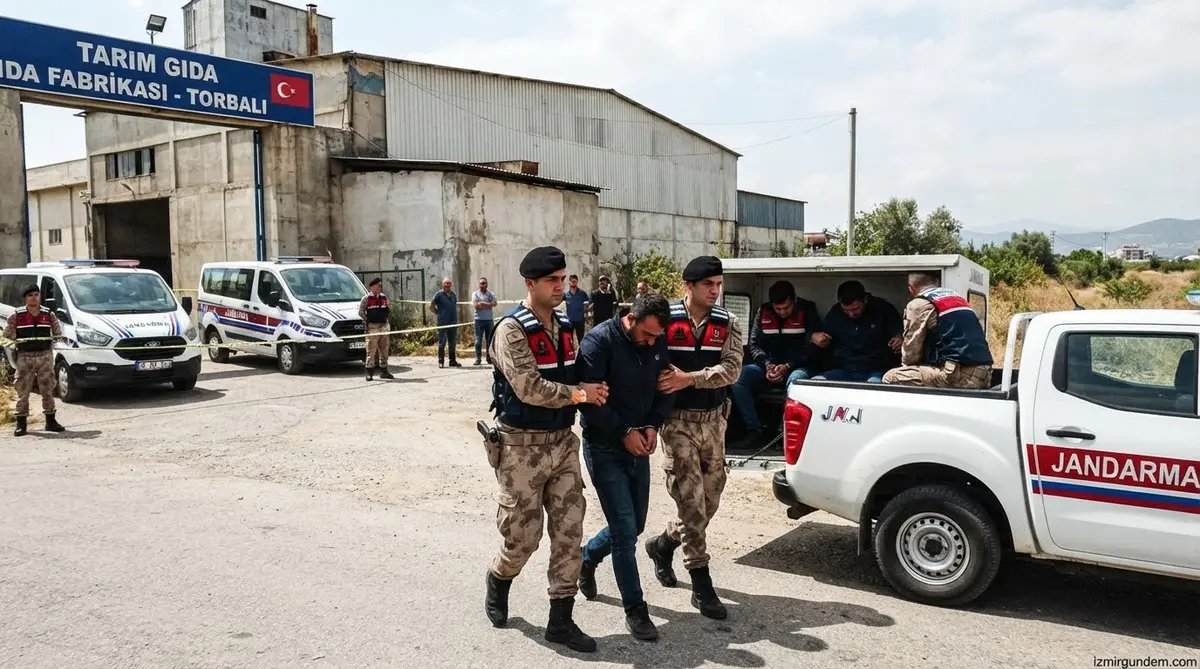 Torbalı'da Fabrika Alanına Jandarma Baskını: 3 Gözaltı
