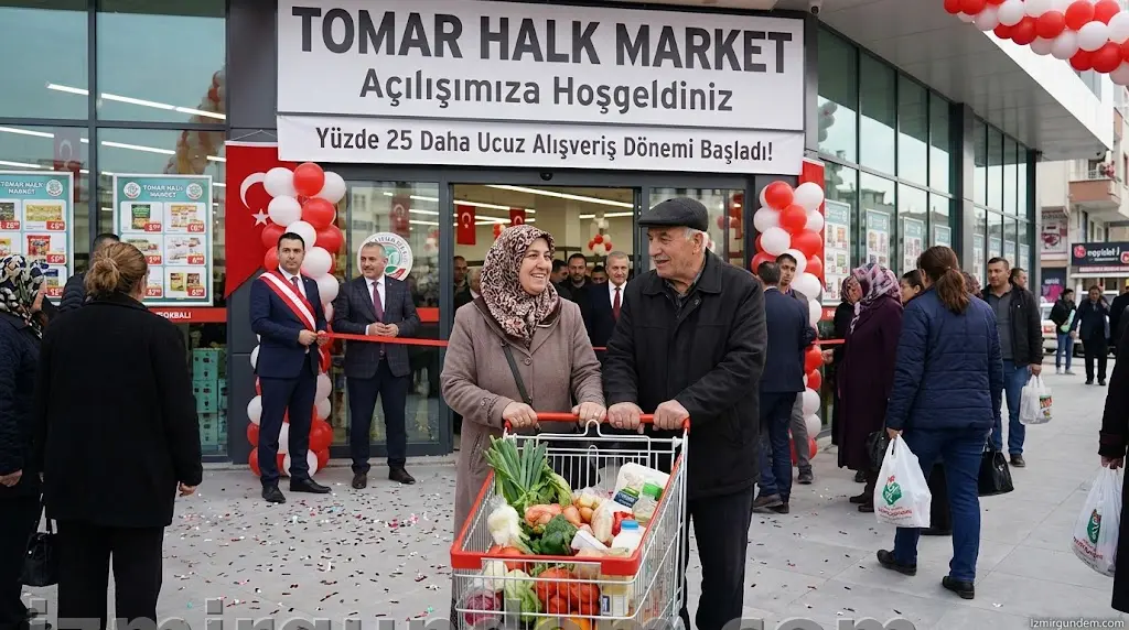 Torbalı’da TOMAR Halk Market Açıldı: Yüzde 25 Daha Ucuz Alışveriş Dönemi