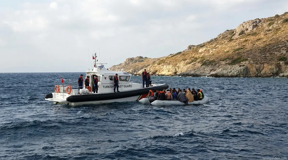 Urla Açıklarında Göçmen Operasyonu: 41 Kişi Yakalandı