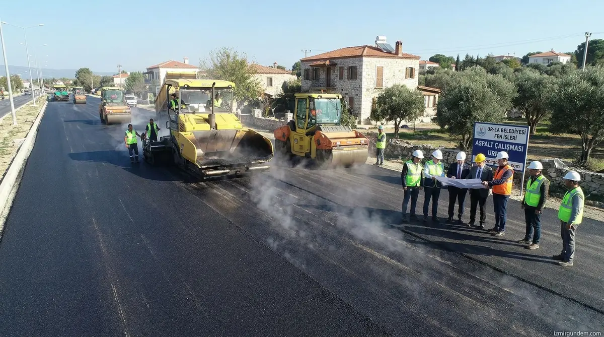 Urla'da 186 Milyonluk Dev Asfalt Seferberliği