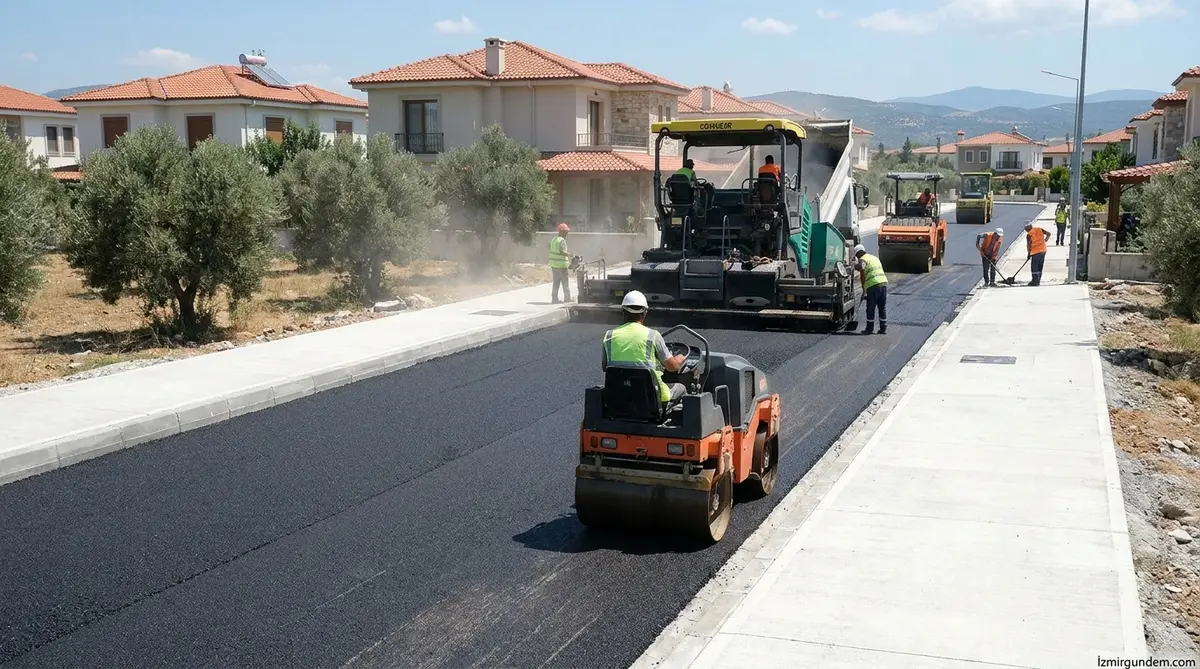 Urla'da Yol Seferberliği: 4 Mahallede Eş Zamanlı...