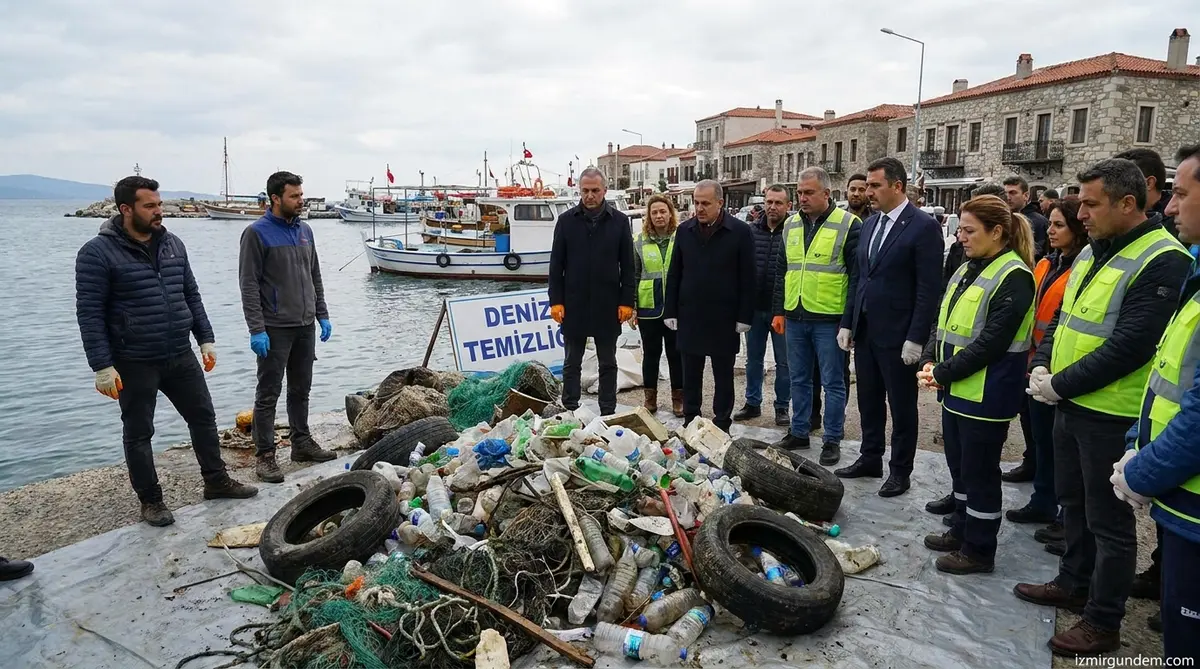 Yeni Foça Denizinden Çıkan Atıklar Şaşkınlık Yarattı