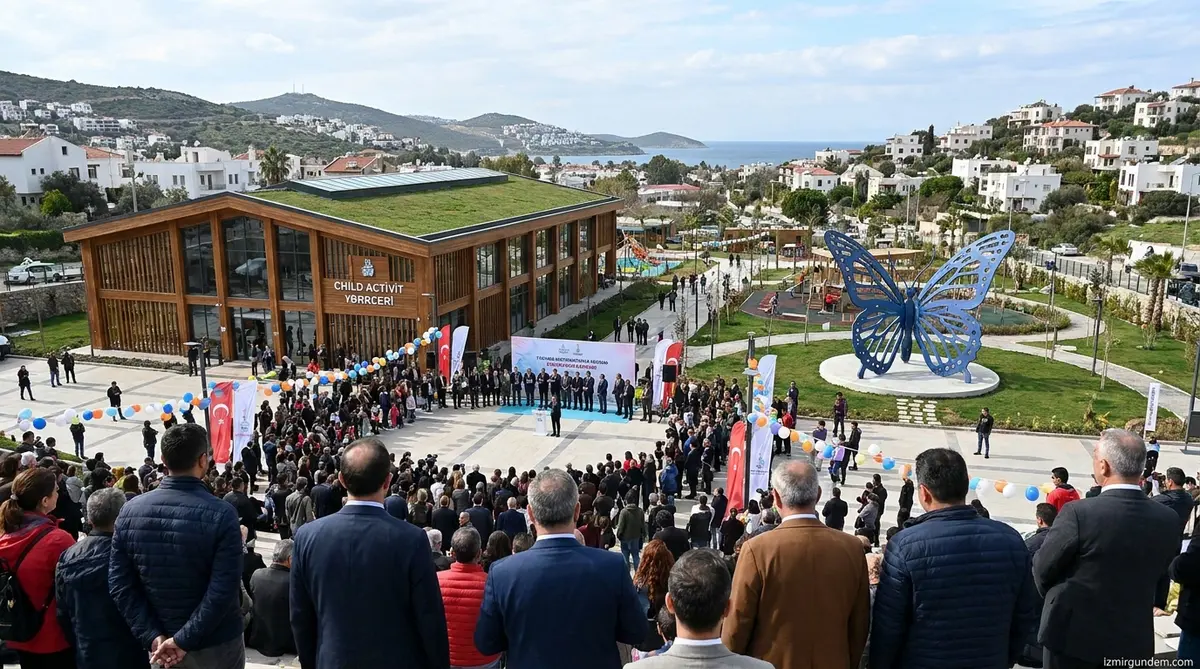 Çeşme Alaçatı'da Çocuk Merkezi ve Anı Parkı Açıldı
