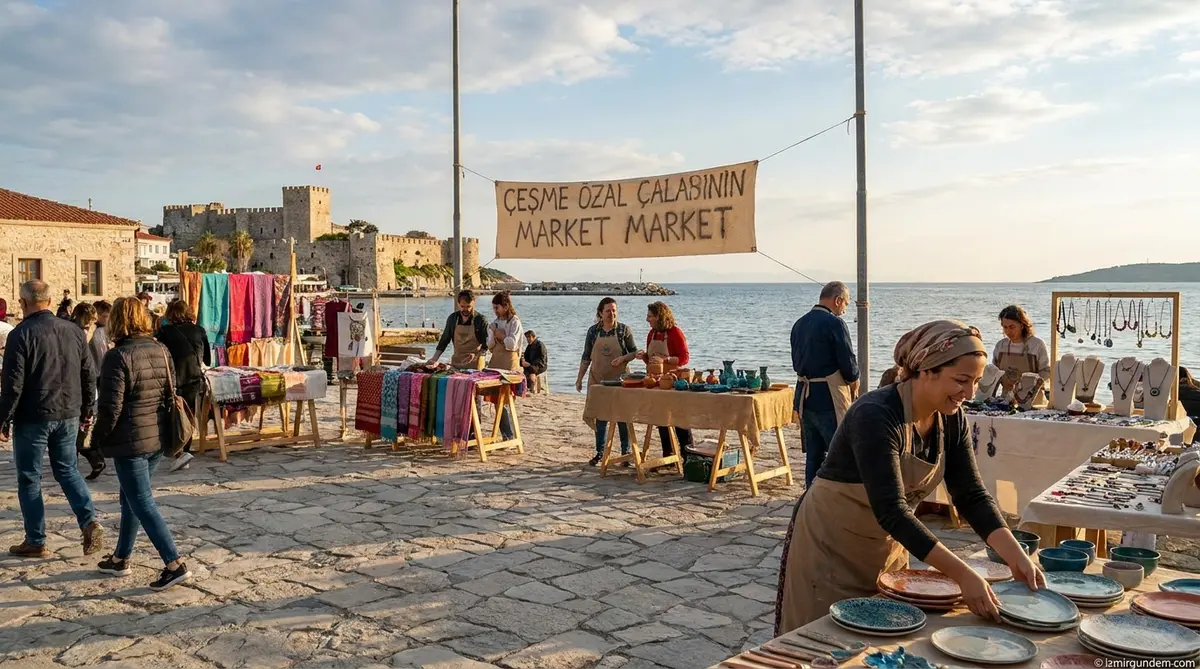 Çeşme El Emeği Gece Pazarları 15 Haziran'da Başlıyor