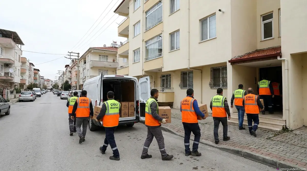 Çiğli'de 1769 Haneye Gıda Desteği ve 304 Eve Temizlik Hizmeti
