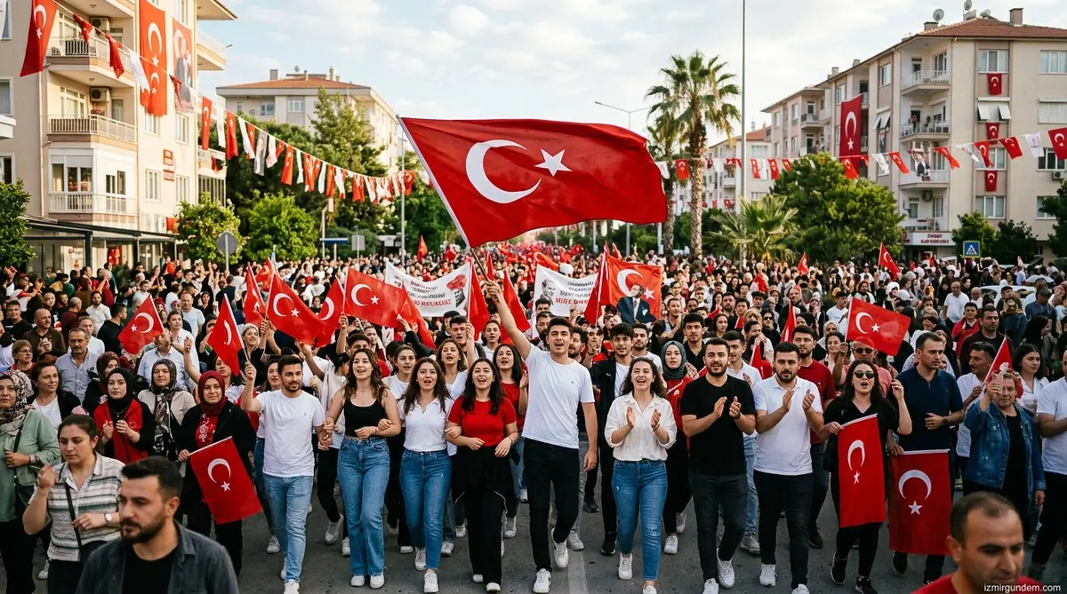 Çiğli'de 19 Mayıs Coşkusu: Binler Sokaklara Akın Etti