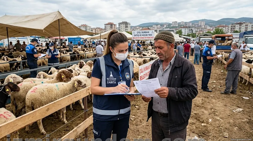 Çiğli'de Kurban Satış Noktalarına Sıkı Denetim
