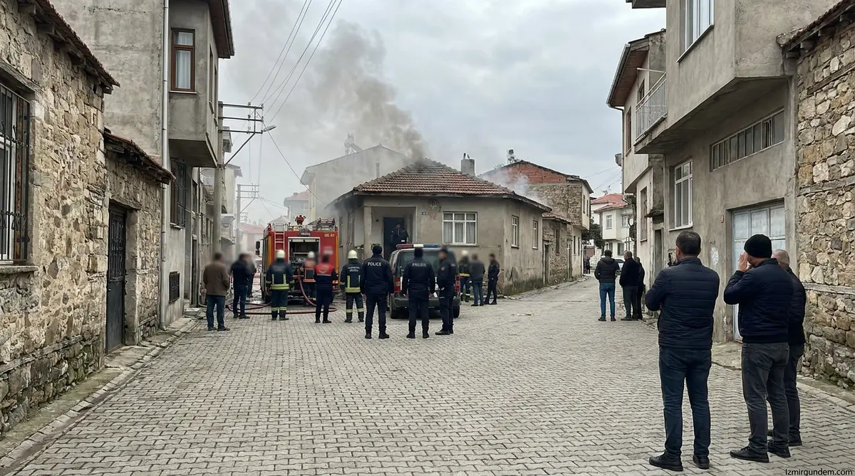 Çiğli'deki Yangında Kahreden Veda: Anneanne Torununa Siper Oldu