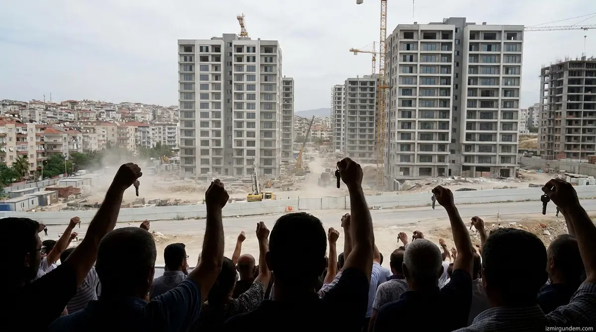 Örnekköy Kentsel Dönüşüm Mağdurlarından Anahtarlı İsyan