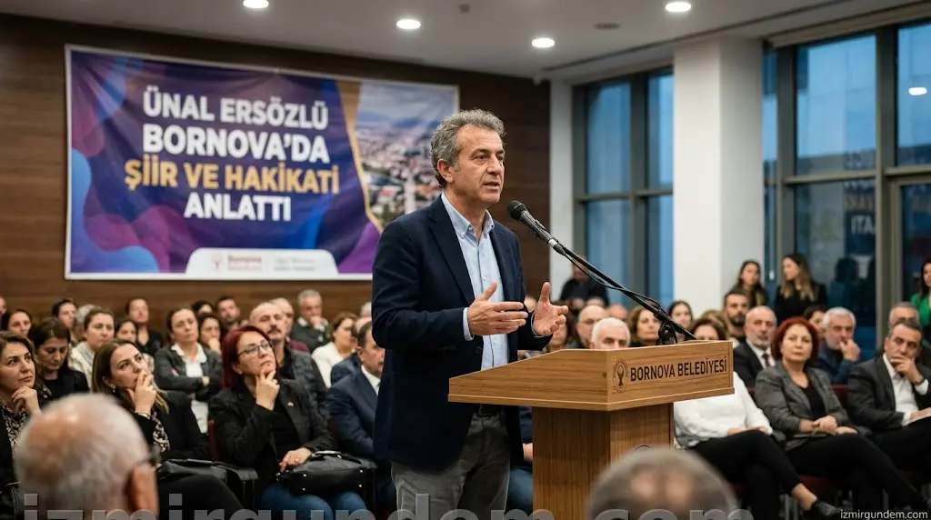 Ünal Ersözlü Bornova'da Şiir ve Hakikati Anlattı